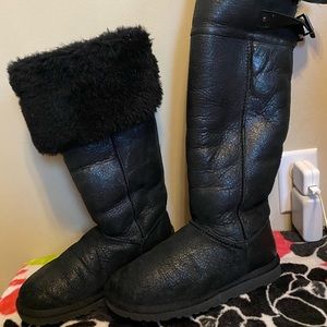 OVER THE KNEE LIMITED EDITION SOFT LEATHER UGG BOOTS WOMENS 6